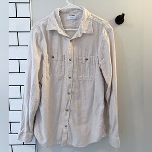Old Navy Men's Light Cream Casual Shirt